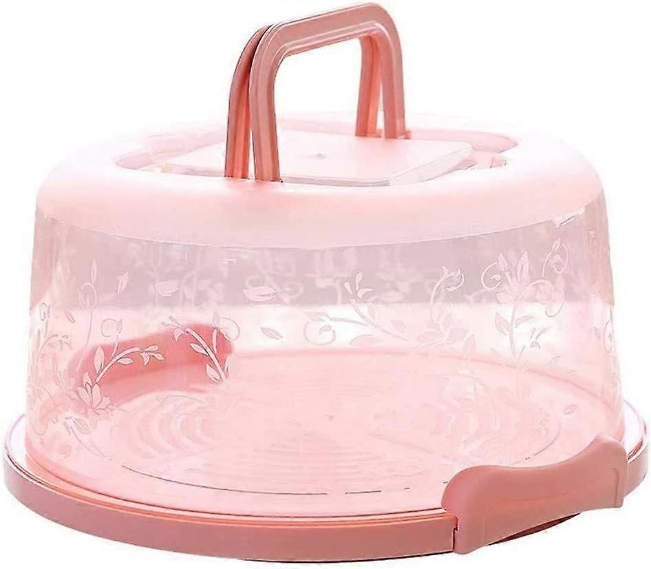 Portable Cake Container Cake Transport Box with Handle Transparent Cake Boxgreen
