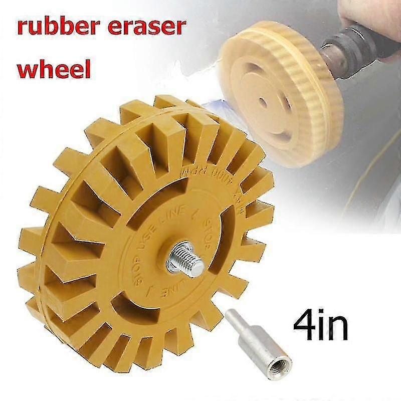Pneumatic Wheel Car Decal Remover With Drill Adapter Kit