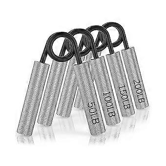 4 Pack Grip Strength Trainer 50lb-200lb Metal Hand Grip Strengthener,non- Heavy-duty compatible withearm Exerci