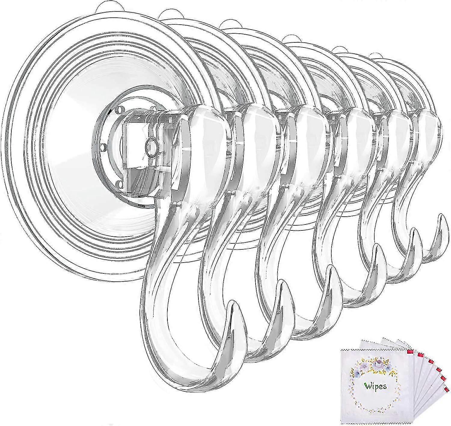 Strong Window Glass Suction Cup Hook-6pcs