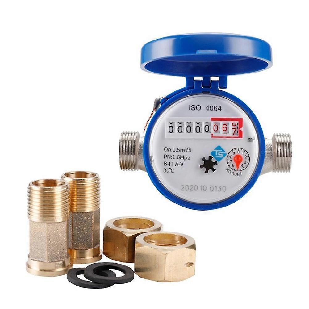 Cold Smart Water Meter Mechanical Rotary Wing Digital Pointer Measuring Tools