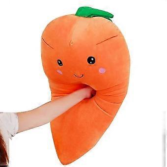 55/75 cm große Plüschkarottenkissen, weiche, gefüllte, kreative Gemüsespielzeuge mit lächelndem Gesichtsausdruck, Geburtstagsgeschenk WS