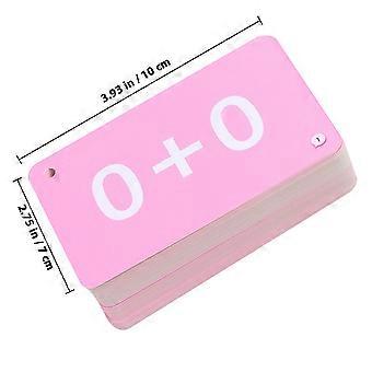 1 Satz pädagogische Karteikarten Mathe-Set für Kinder Kinder frühes Lernen (Plus oder Minus in 10)
