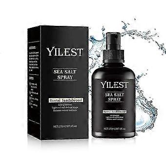 Sea Salt Spray & Sandalwood Curl Cream for Natural Light Hold - Volumizing Texturizing Hair Styling Set
