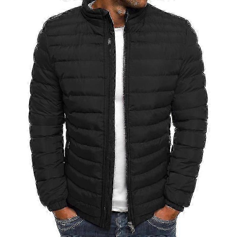 Men Lightweight Bubble Coat Puffer Jacket Quilted Padded Outerwear