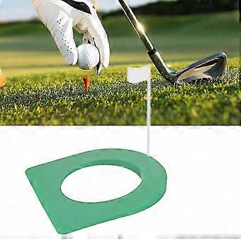 2 Golf-Putting-Cups mit Fahne, kompatibel mit Übungsmatten – Putting-Hilfe