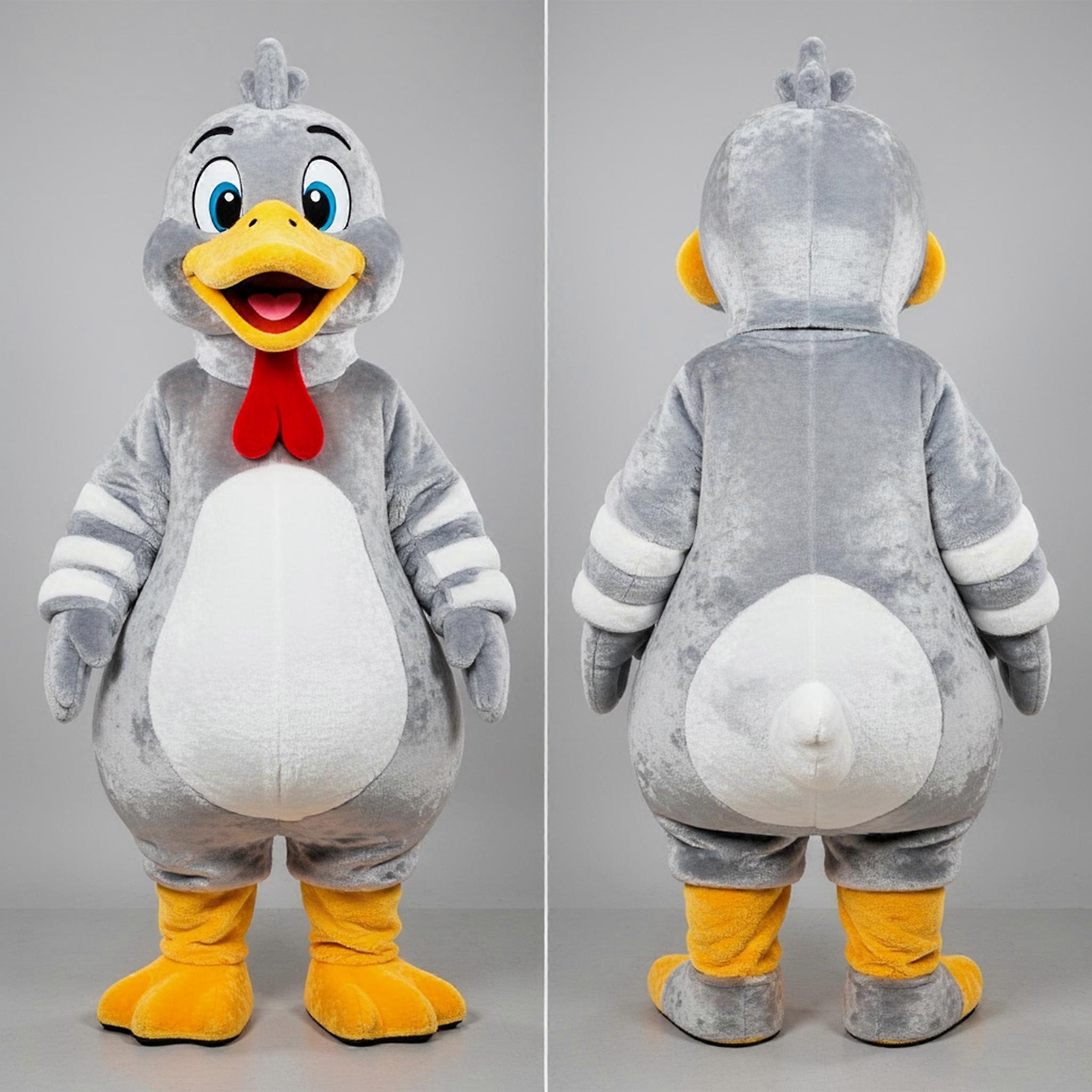 MASTICOT Silver Sleek Geese Mascot