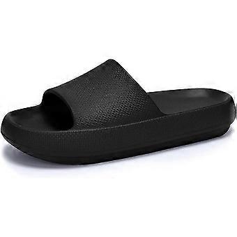 Cloud Slides für Damen und Herren, Kissen-Hausschuhe, rutschfeste Badezimmer-Duschsandalen, weiche, dicke Sohle, Slides für drinnen und draußen