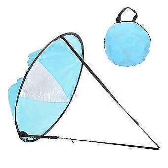 Planche  pagaie pliable et durable de 108 cm pour kayak, cano, bateau, lac, bleu