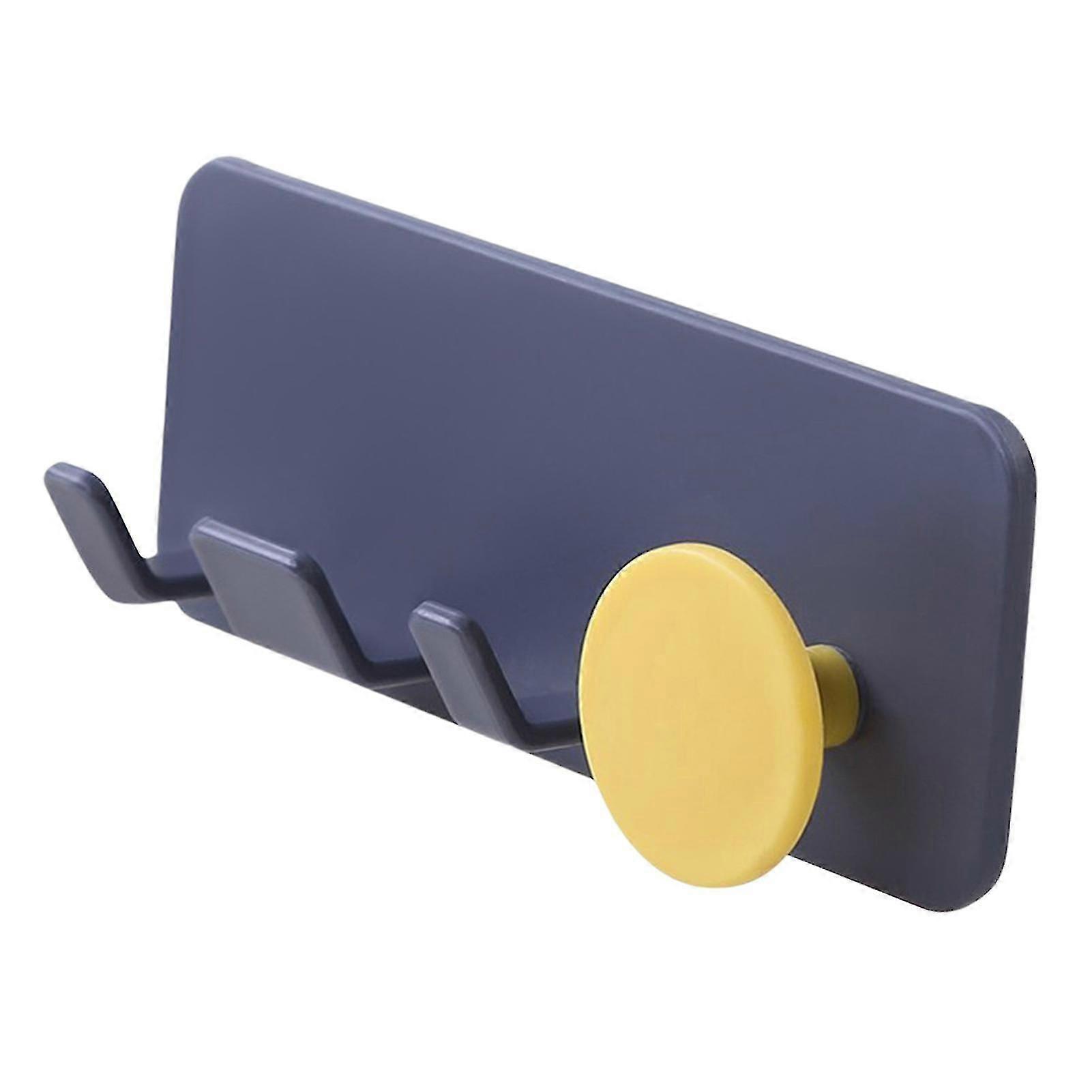 Wall Mounted Plug Storage Hook Multipurpose Self-Adhesive Plug Holder for Bathroom Kitchen