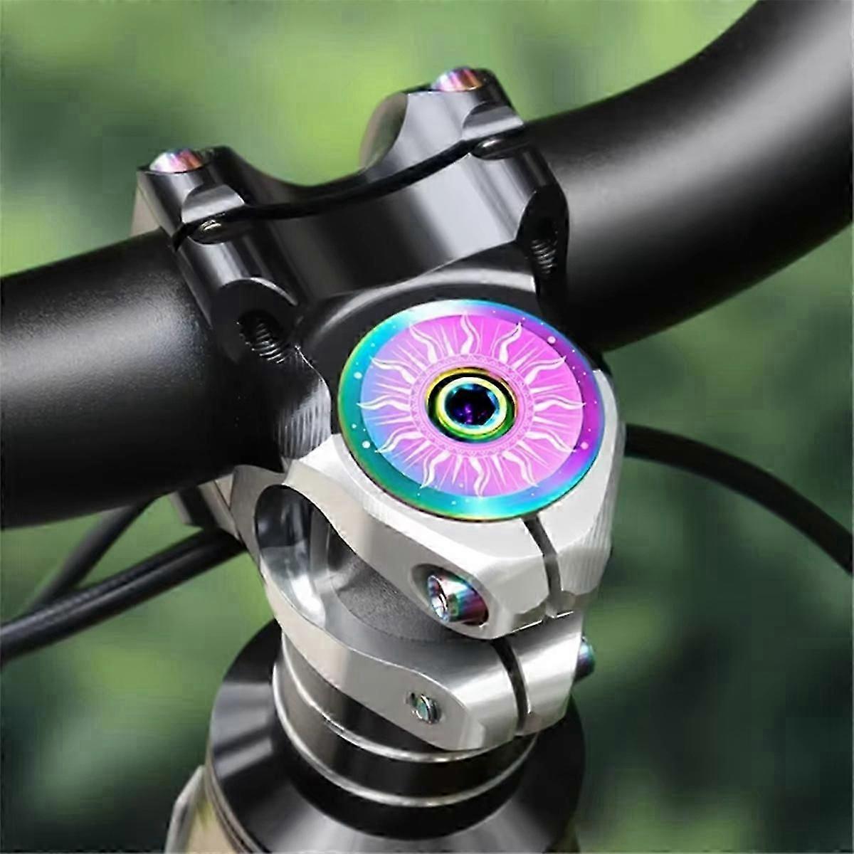 Titanium Alloy 1-1/8 Stem Top Cap, Titanium Headset Top Cap B