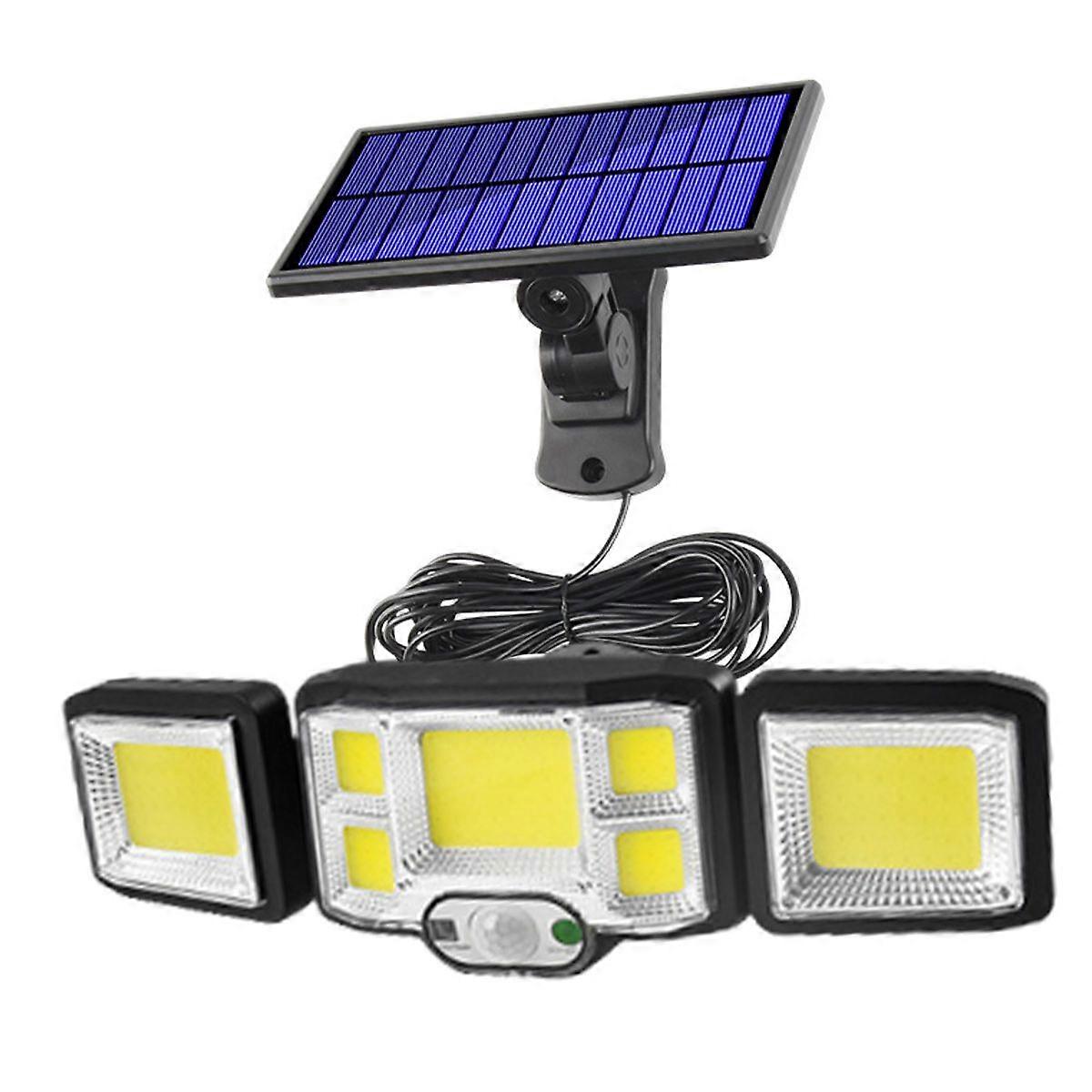 Solar Outdoor Lights with Motion Sensor, Three-head
