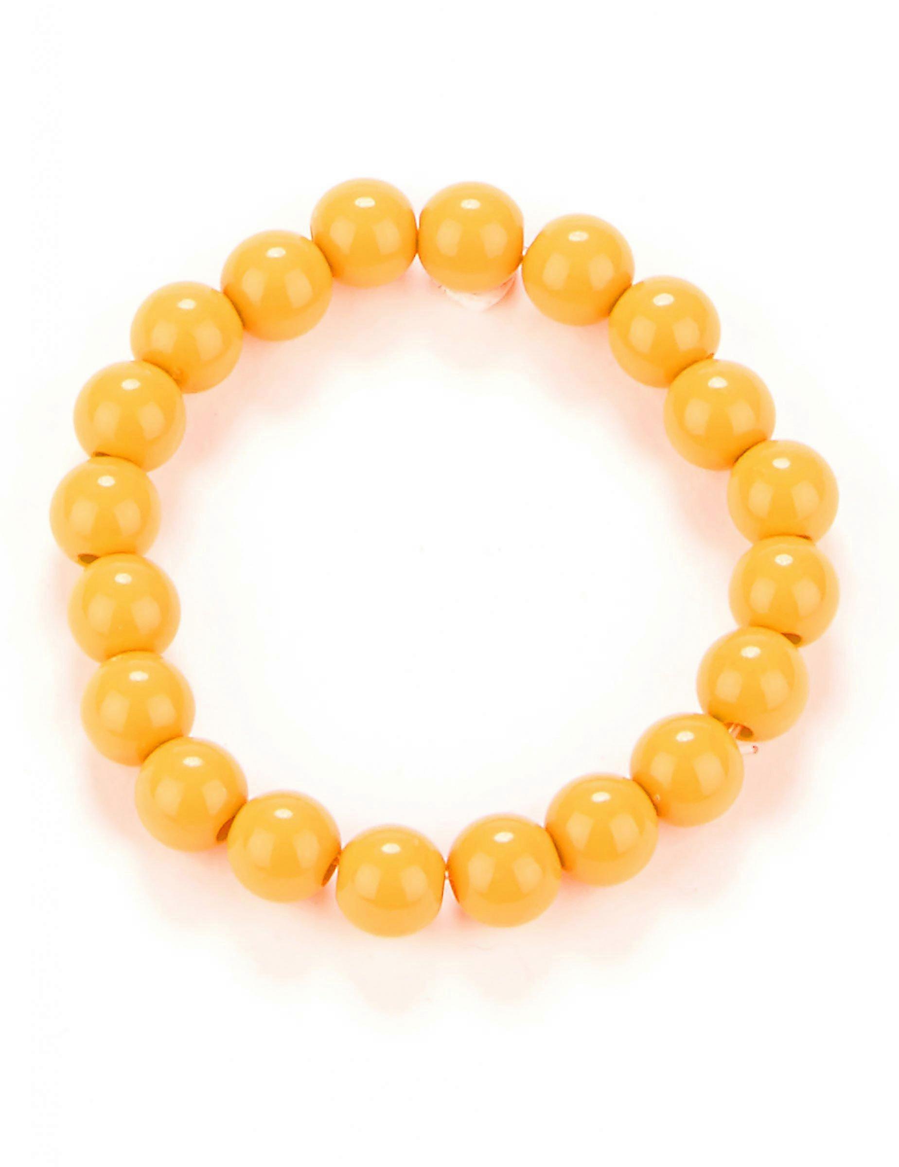 Adult orange beaded bracelet
