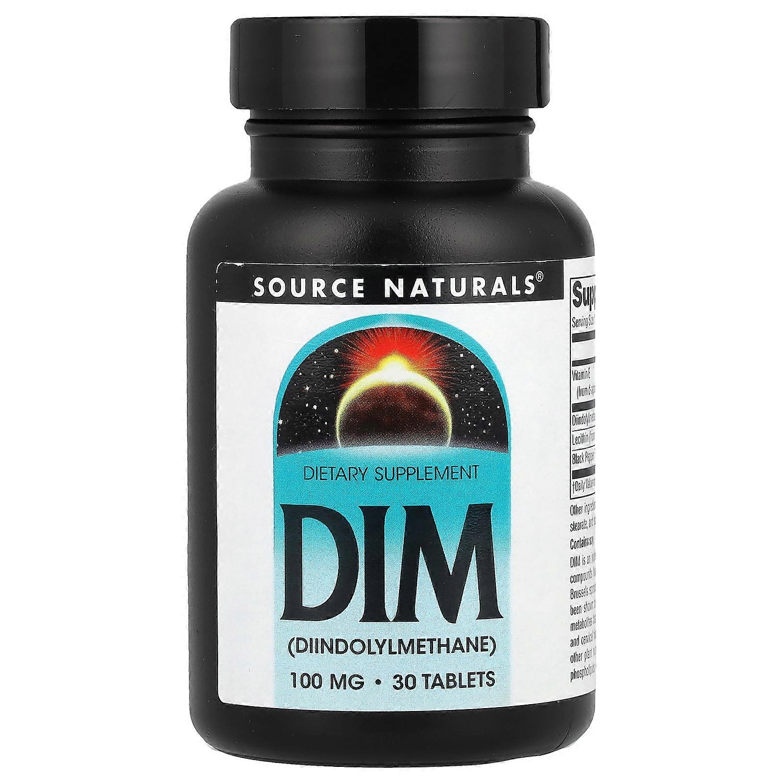 3 x Source Naturals, DIM, 100 mg, 30 Tablets