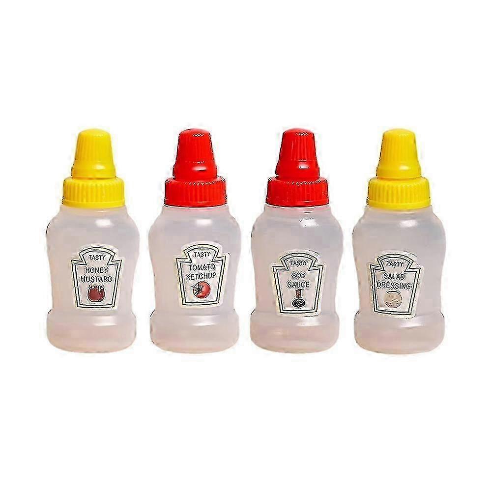 Leakproof Mini Ketchup Bottles Set