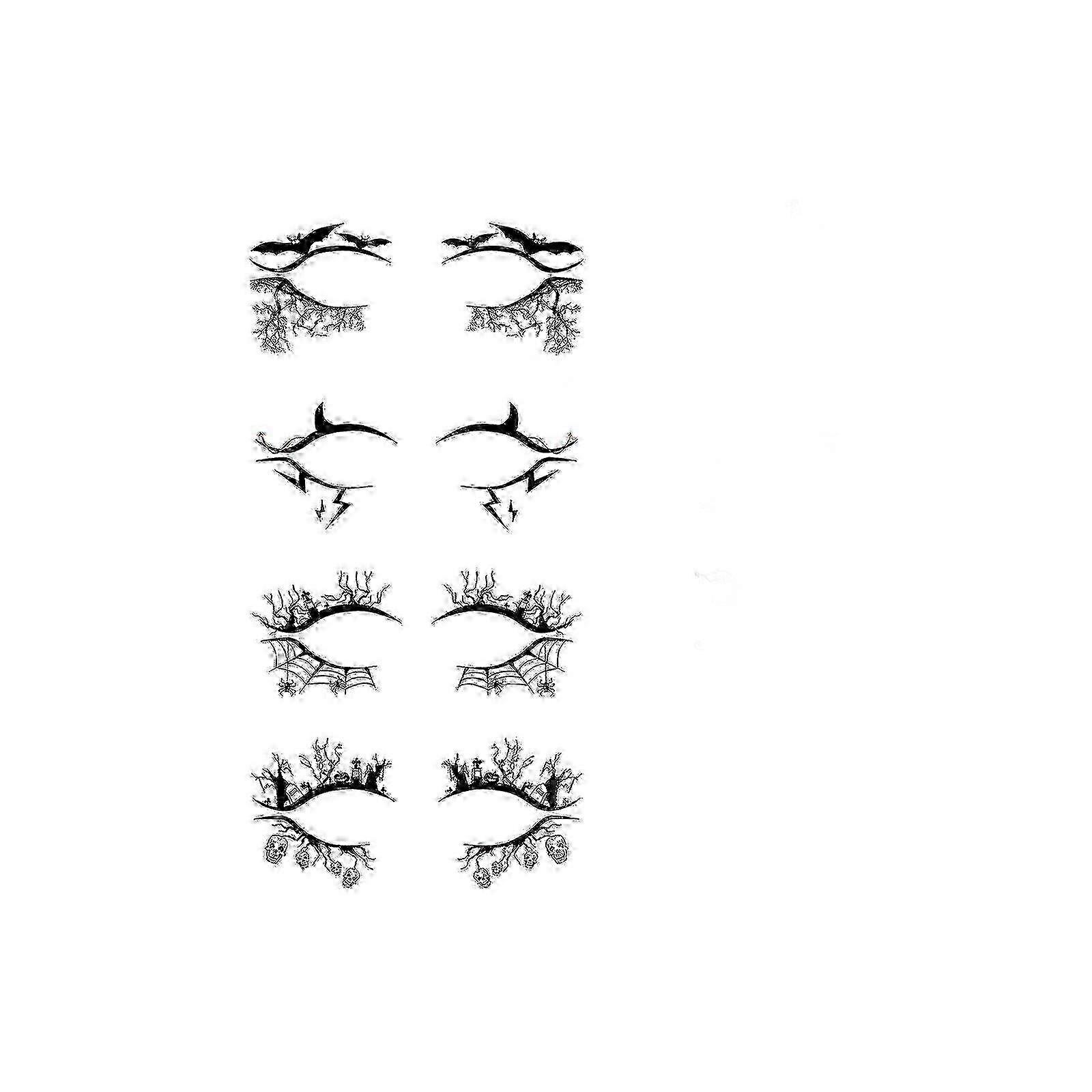 Horror-Themed Eyeliner Sticker Set