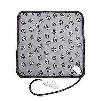 Large Waterproof Electric Heating Pad for Dogs and Cats 45x45cm with Adjustable Temperature and Durable Steel Cord Perfect for Whelping Puppies Hl1