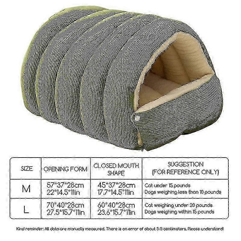 Spacious Insulated Cat Cave Bed