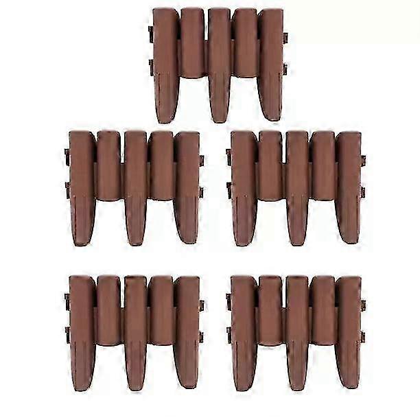 Palisade Garden Edging, Brown, 5pcs