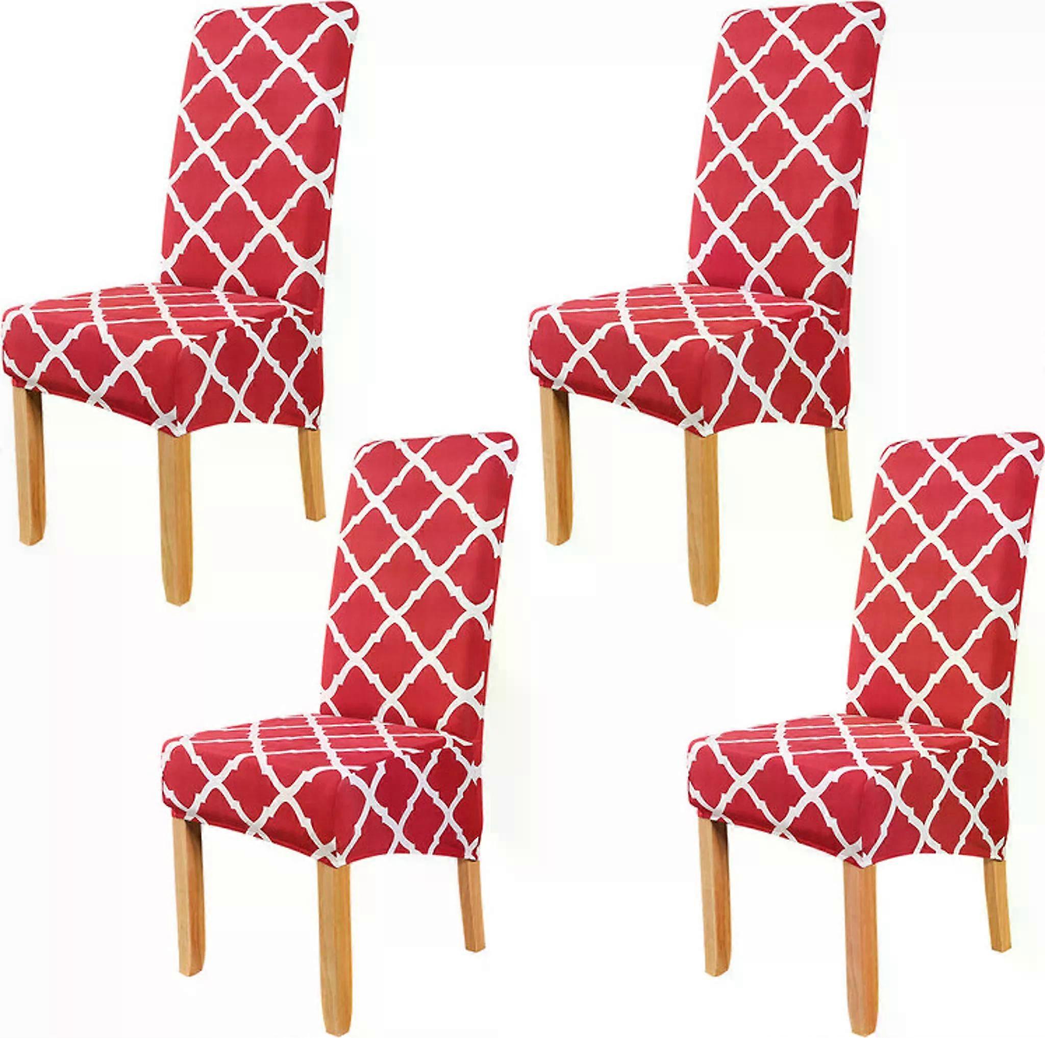 Machine Washable Elastic Slipcovers For Dining Chairs