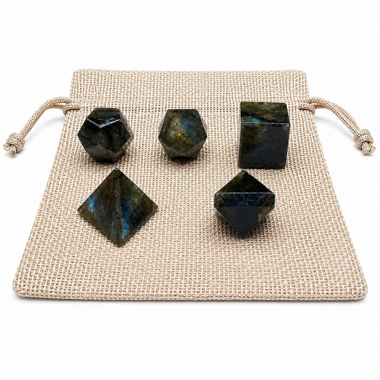 Labradorite Sacred Geometry Set