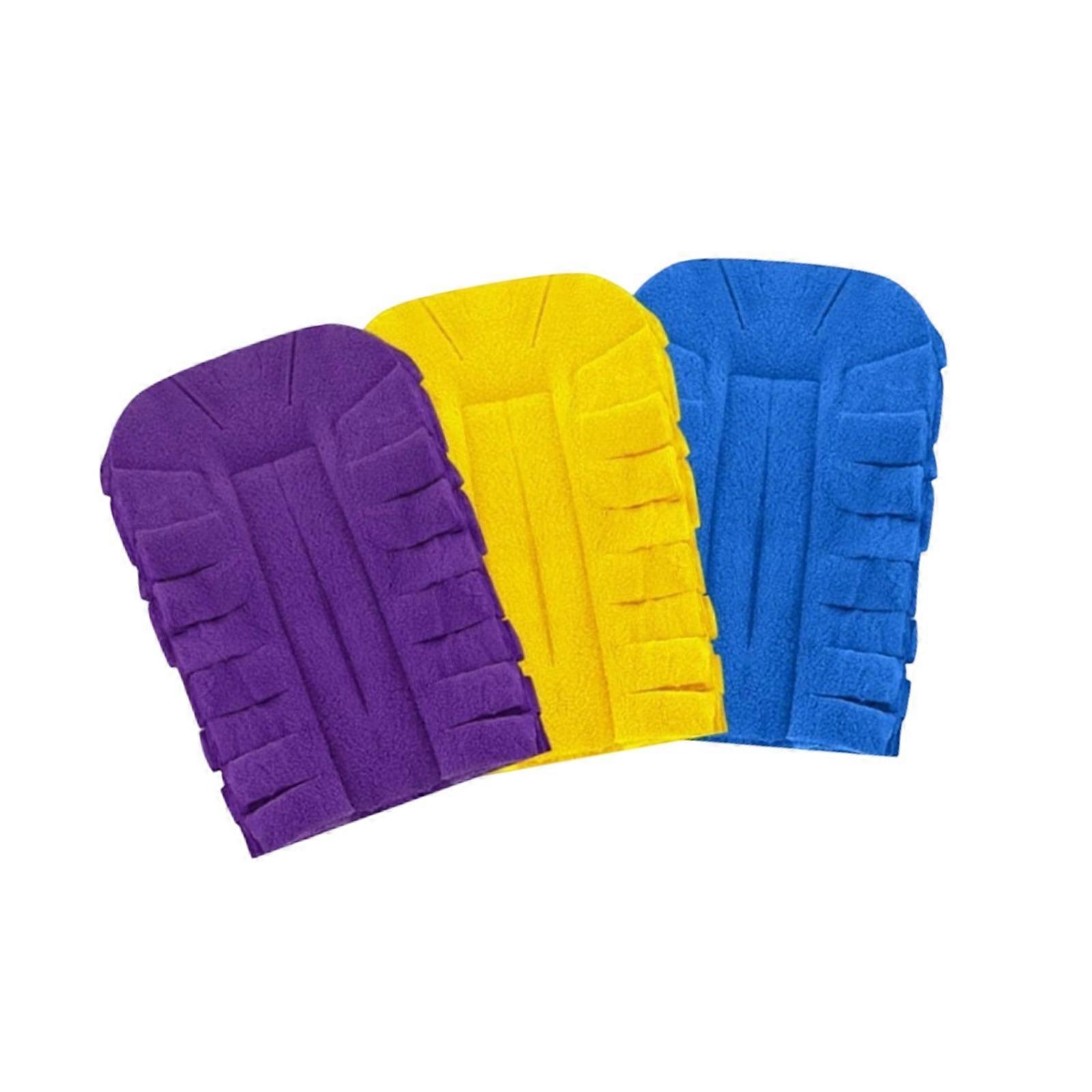 Fleece Microfiber Cleaning Cover for Dry Debris Pickup and Damp Wiping on Furniture, Blinds, Tile, and Countertops Multicolor