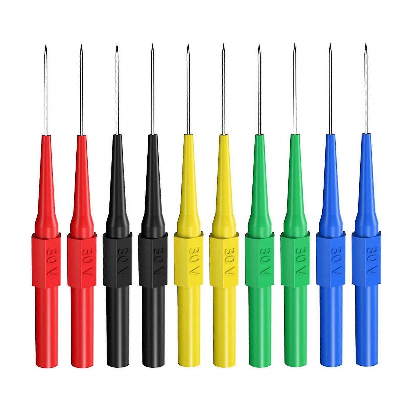 Test Back Probe Pins 0.7mm 10 Pcs Insulation Piercing Wire Test Probes for Electrical System Diagnostics