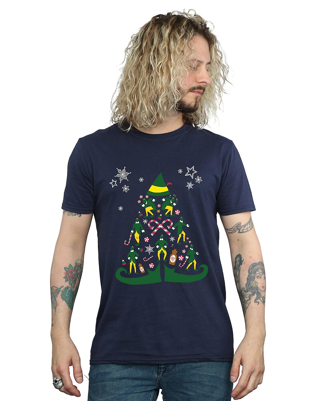 Elf メンズ クリスマス ツリー t シャツ