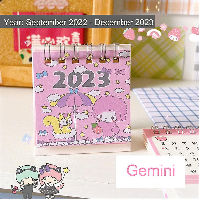 2023 Desktop Mini Small Desk Calendar Anime Sanrioed Girl New Year Calendar