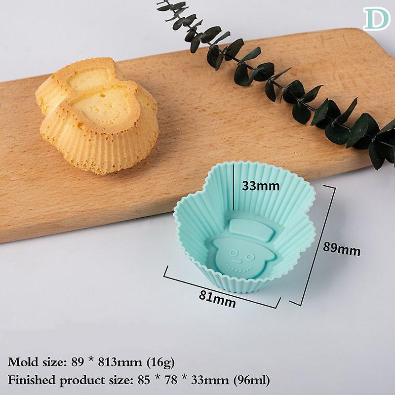 1pc Silicone Mold Cupcake Muffin Baking Bakeware Diy Kitchen Accessories