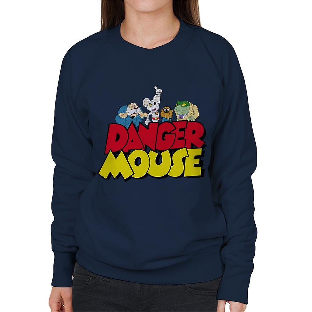 Danger Mouse Logo With Characters Women's Sweatshirt