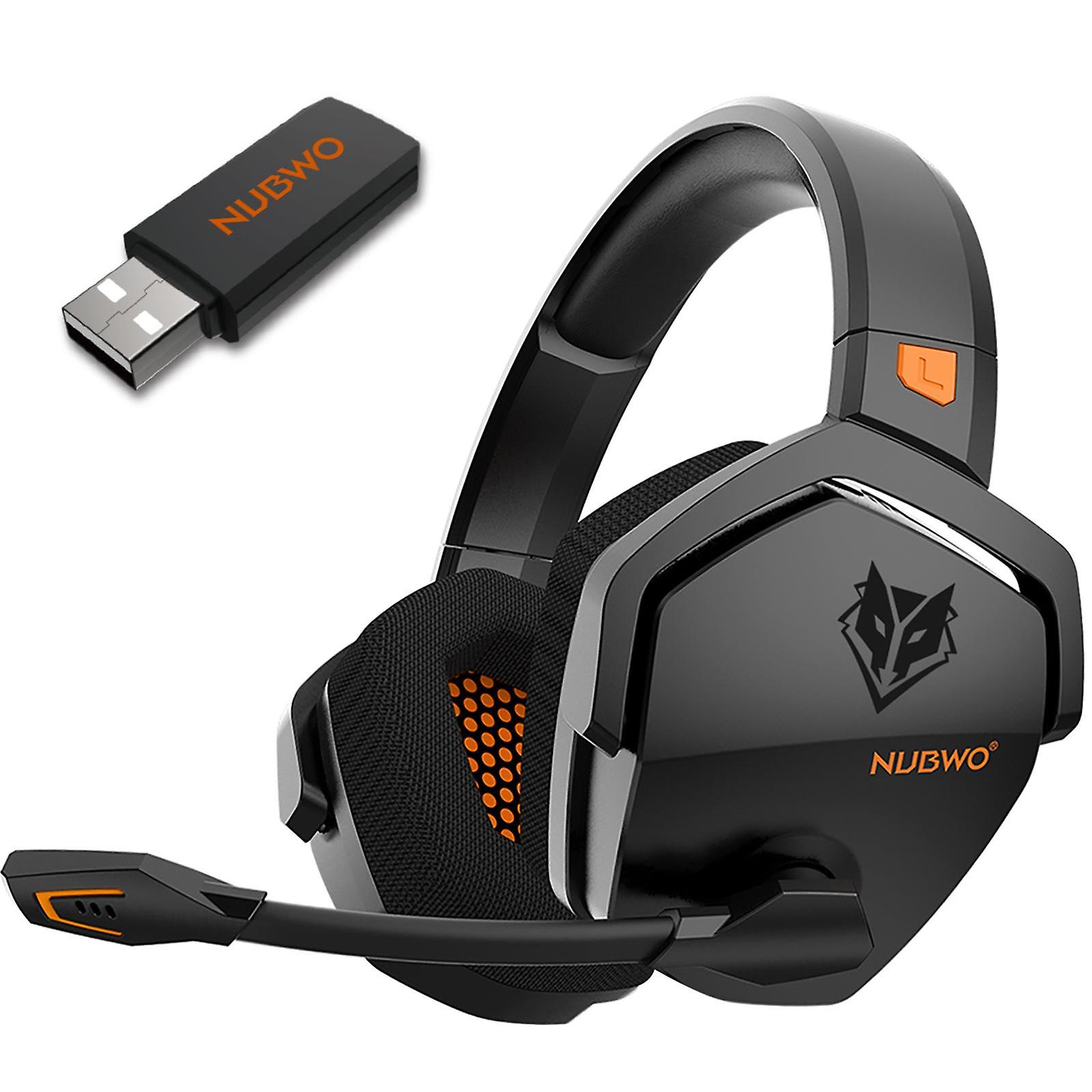 NUBWO G06 Wireless Gaming Headset for PS5 PS4 PC Laptop Noise Cancelling Over Ear Headphones with Mic