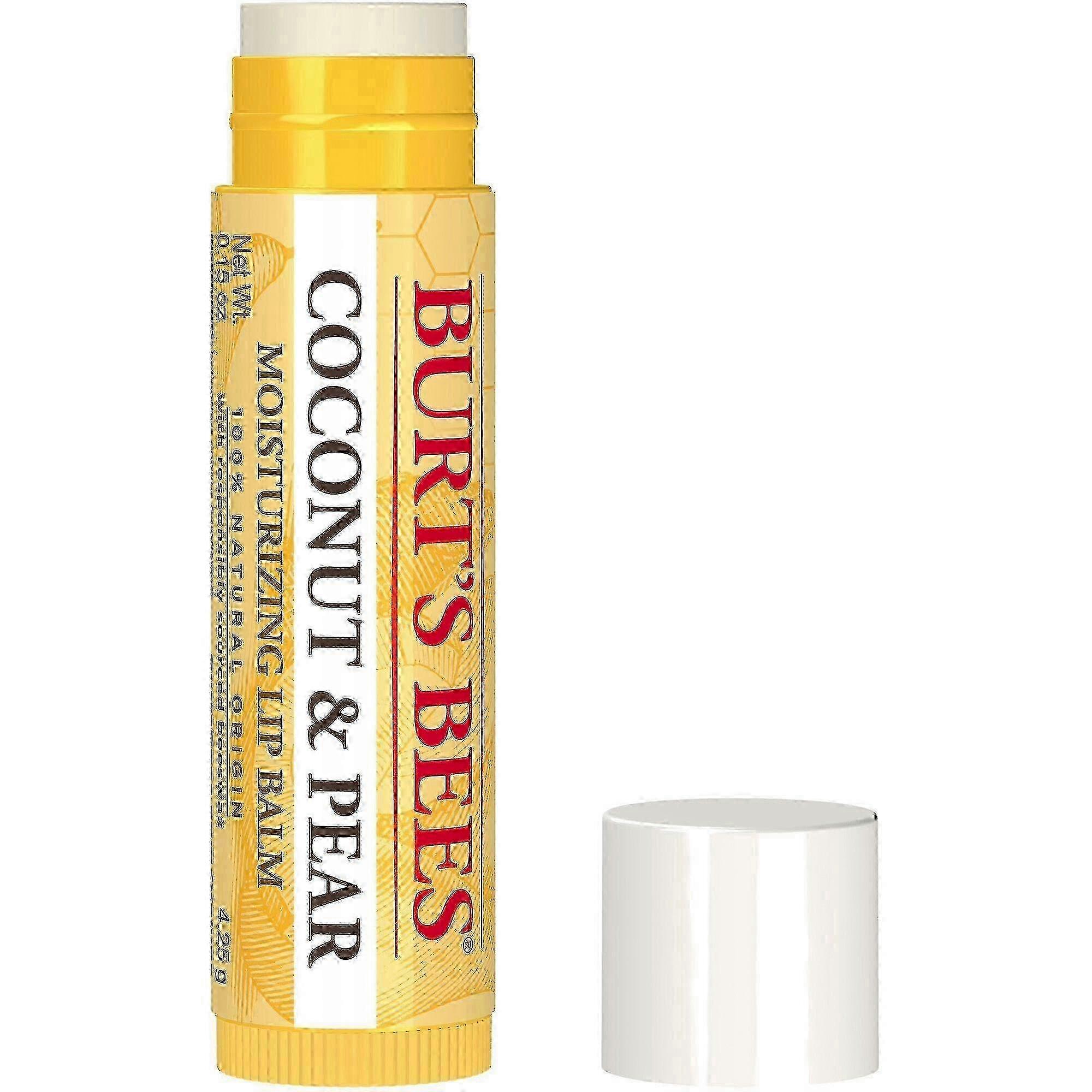 Burt's Bees 天然保湿润唇膏,椰子色,0.15 盎司