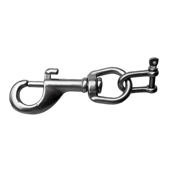 4xScuba Tauchlicht Taschenlampenhalter Single End Bolt Snap Clip & D Ring Schäkel