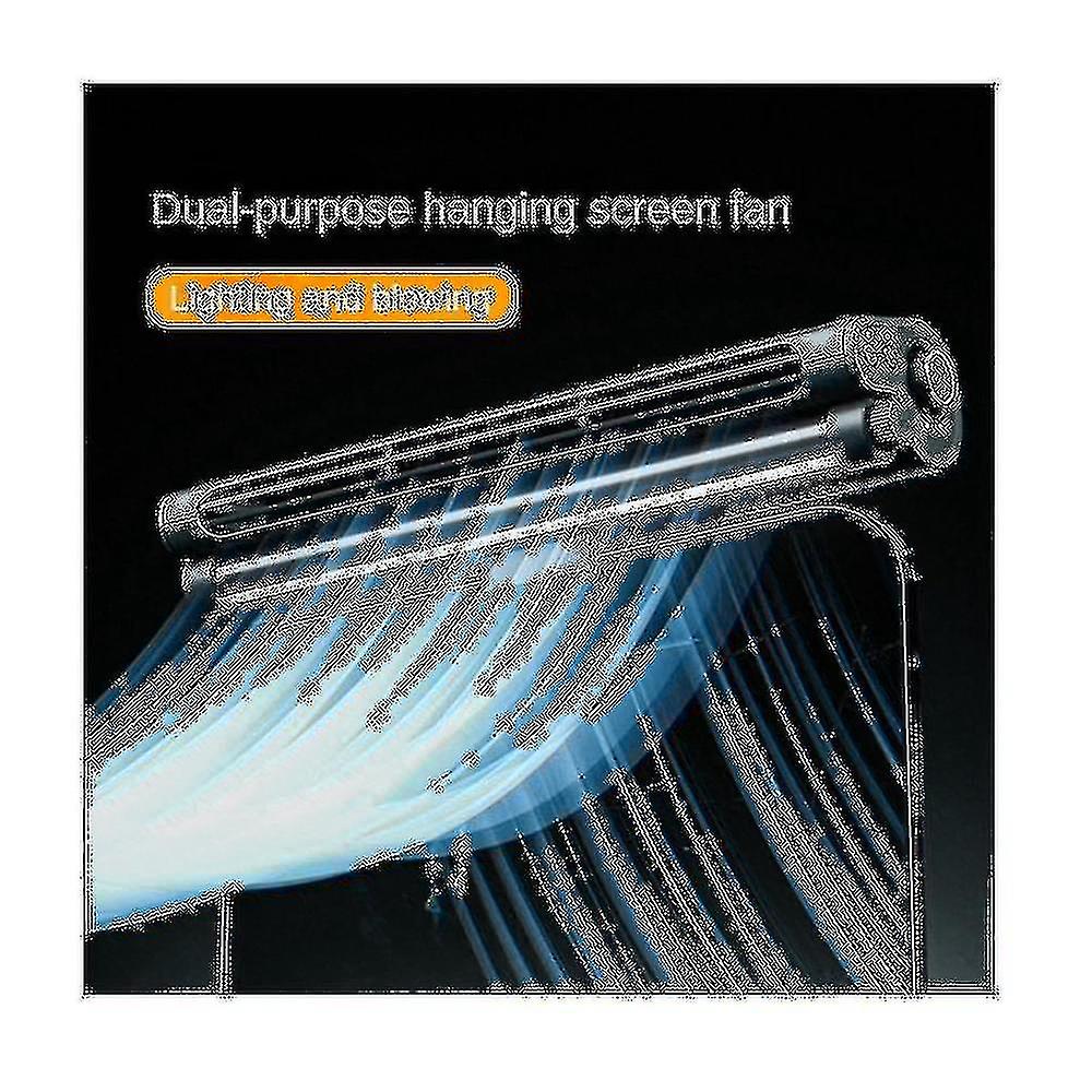 Screen Hanging Fan Vertical Dual-use Fan Mini Infinitely Adjustable Wind Chiller Adjustable Angle H