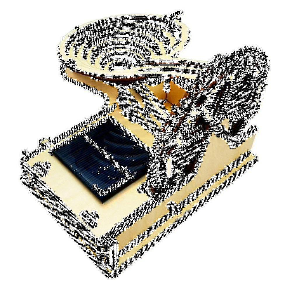 3d Wooden Run Solar Powered DIY Puzzle Model Assembly Kit Mechanical Gear Engineering Toys