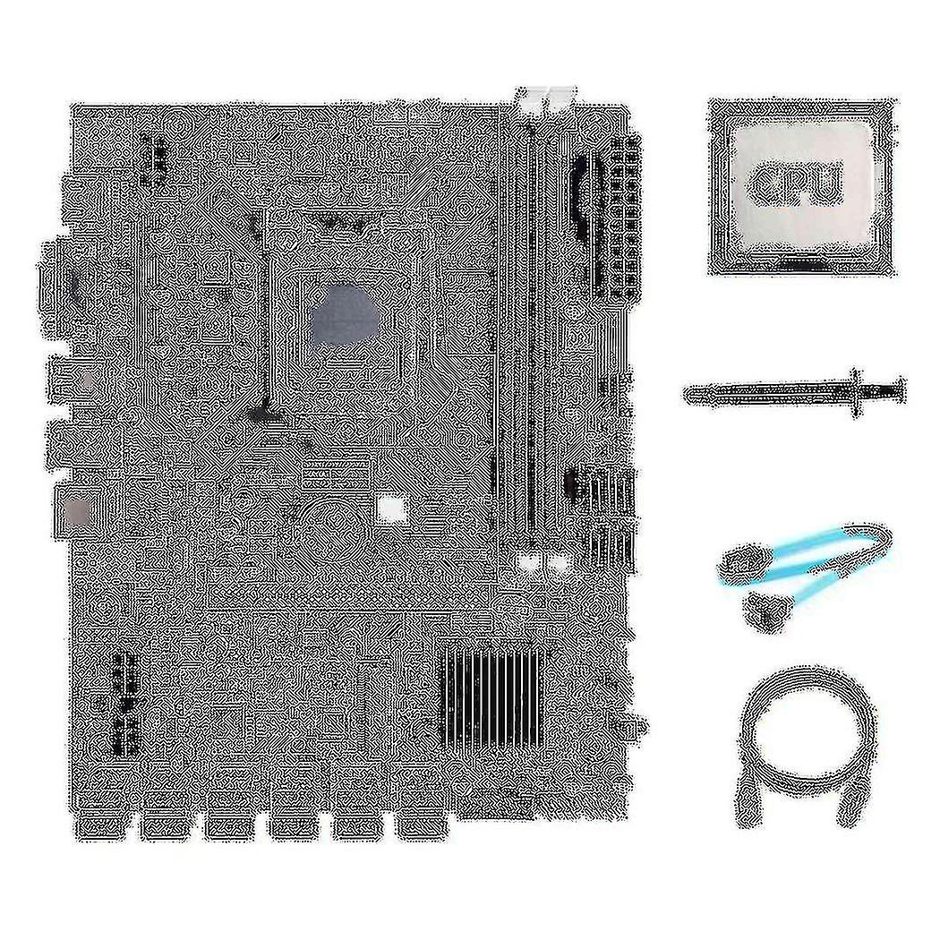 B75 Eth Mining Motherboard 12 Pcie To Usb Lga1155 Motherboard+random Cpu+sata Cable+rj45 Network Ca