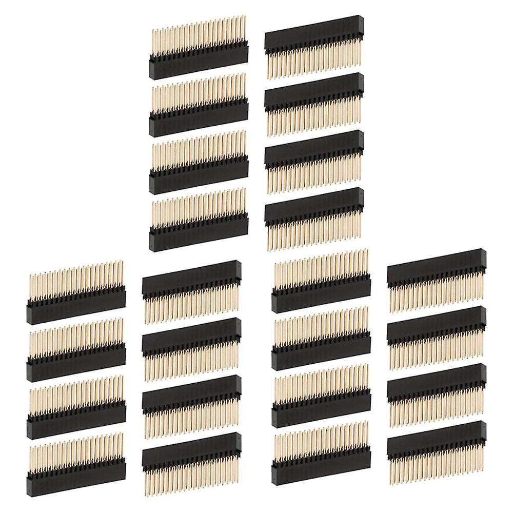 24pcs,2x20(40 Pin) Extra Tall Female 0.1 Inch Pitch Stacking Header For Raspberry Pi A+/b+/pi 2/pi