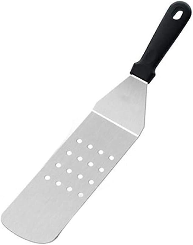 Stainless Steel Spatula for Steak and Pizza, 12-Inch BBQ Turner with Ergonomic Handle and Non-Slip Grip