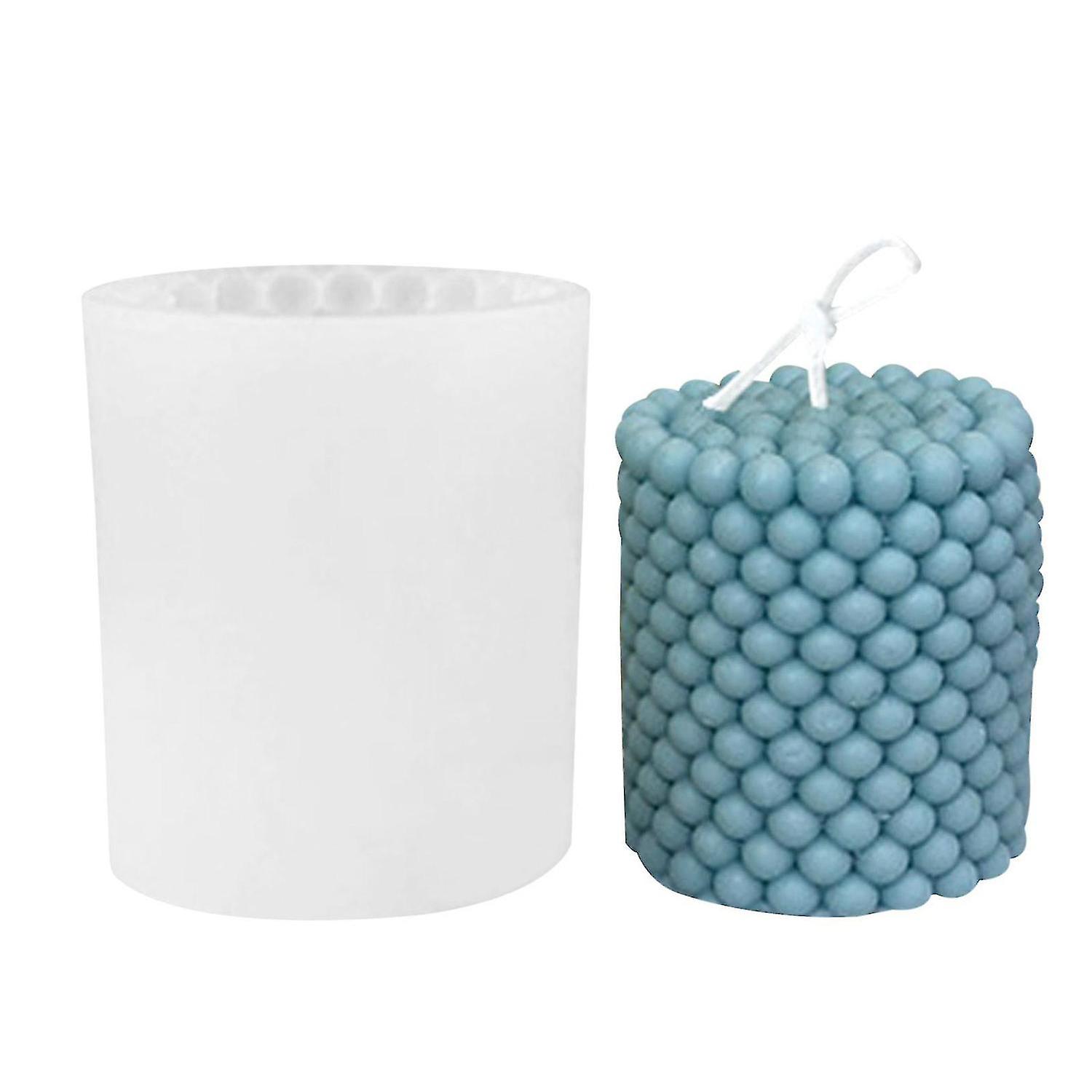 Diy Candle Making Mould Flexible 3d Bubble Ball Cylindrical Candle Molds For Beeswax Candle Soap Cra