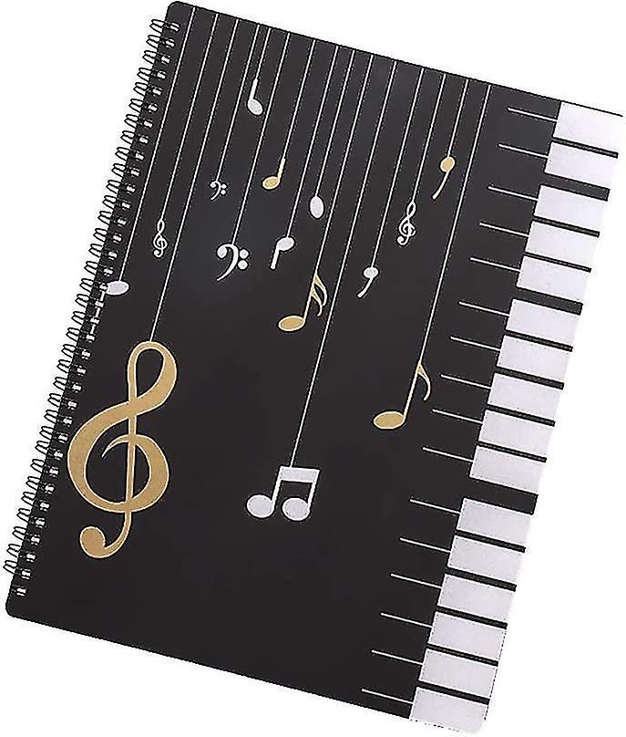 30 Pocket A4 Sheet Music Storage Folder Folder For Musicians, Index Folders Made Of Plastic, Double-