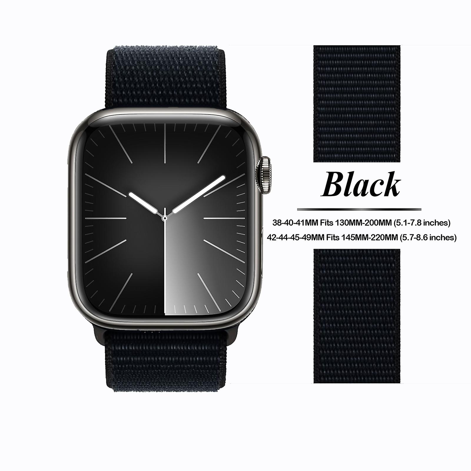 Nylon Loop For Apple Watch Ultra 2/ultra Band 49mm 45mm 41mm 44mm 40mm 42mm 38mm Women Men Iwatch Sport Loop Strap For Apple Watch Series 9 8 7 Se2 Se