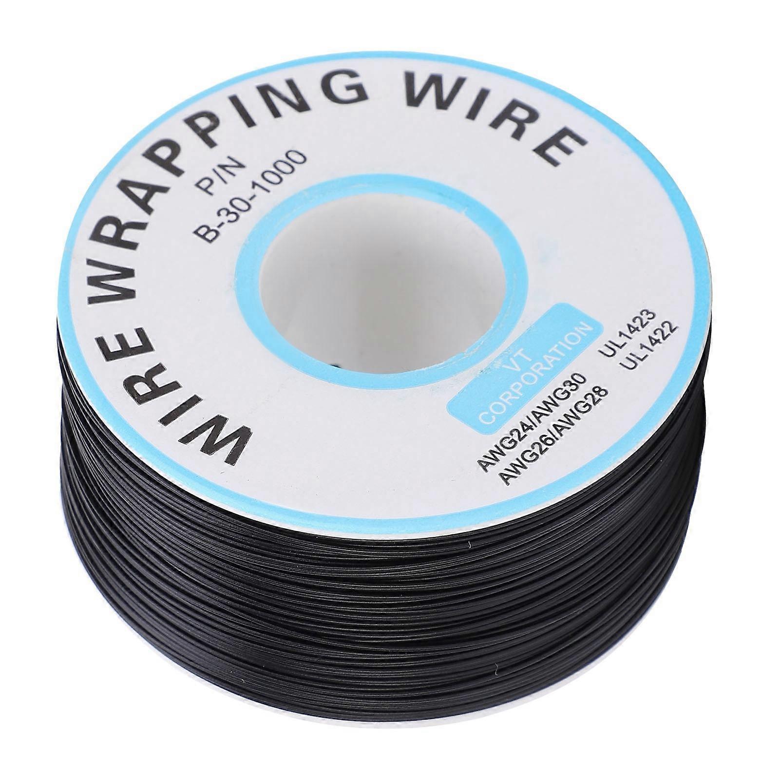 Wrapping Wire, Circuit Board Flying Wire Copper Single cores Line Electronic Connecting Cable (Black)