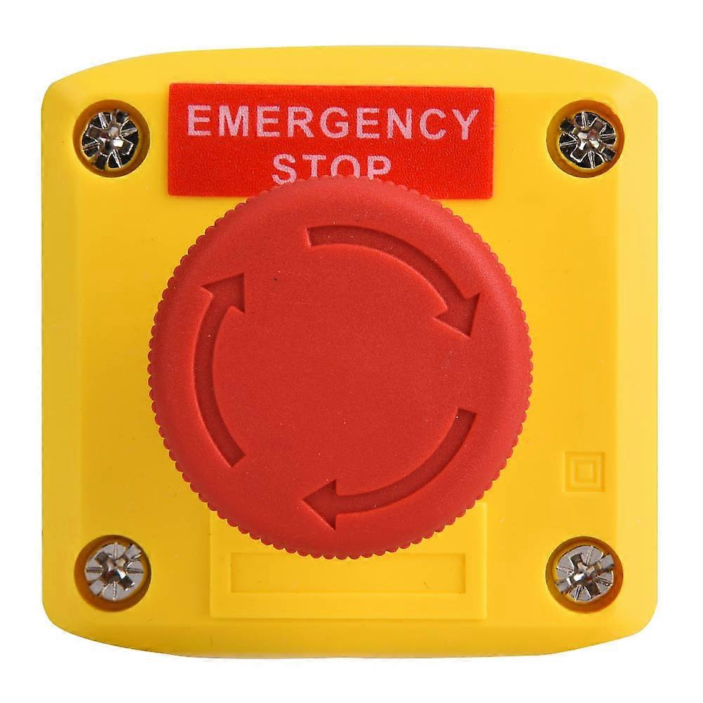 Red Panel Emergency Stop Push Button Switch IP65 Waterproof SP A001