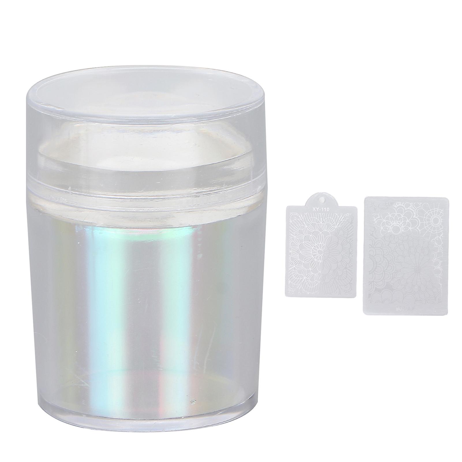 ネイルアートスタンププロフェッショナルホームサロンシリコンネイルスタンパースタンパースタンピングプレートツール付き