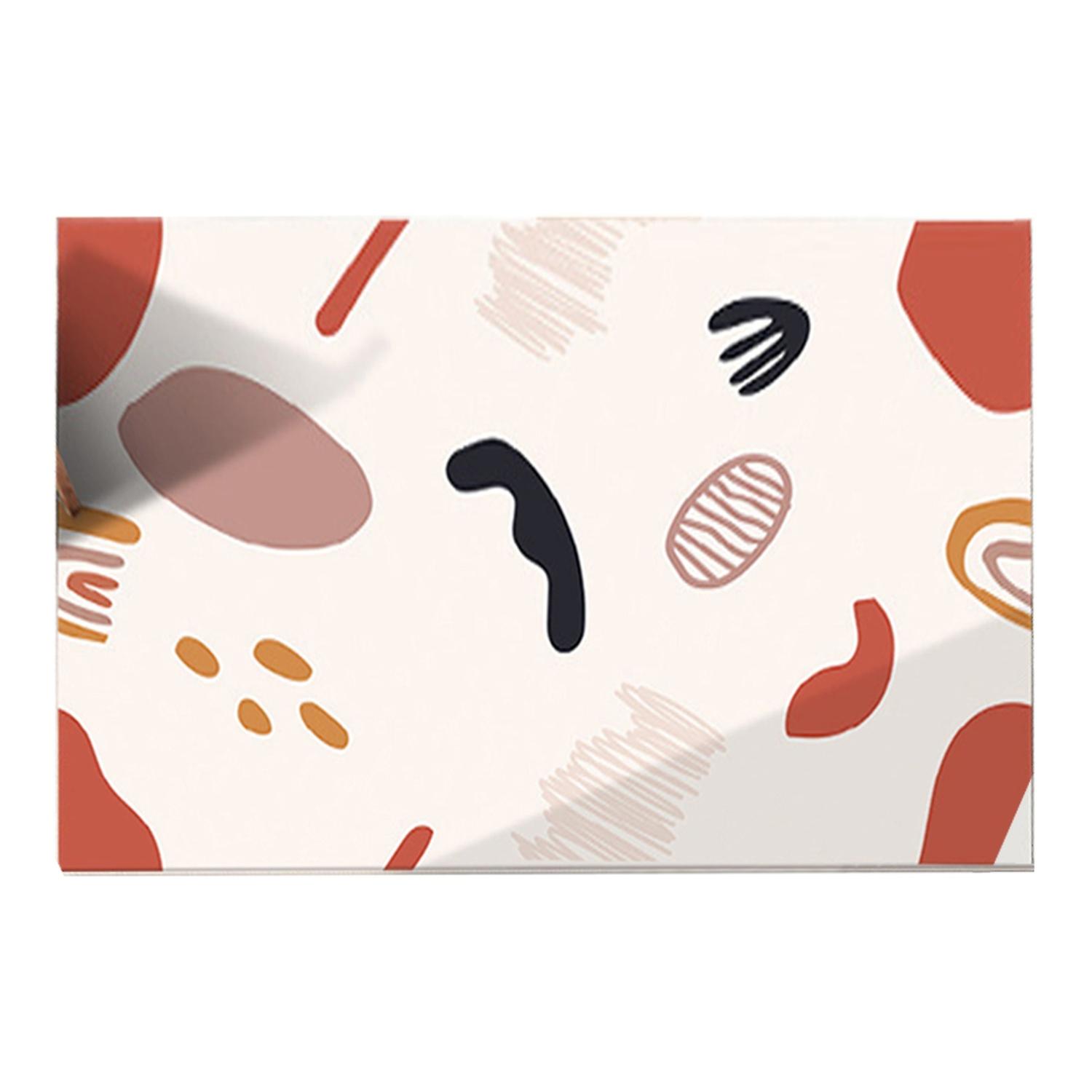 Floor Carpet Non-slip Soft Polyester Nordic Style Abstract Bedroom Bedside Carpet Home Decor for Bat