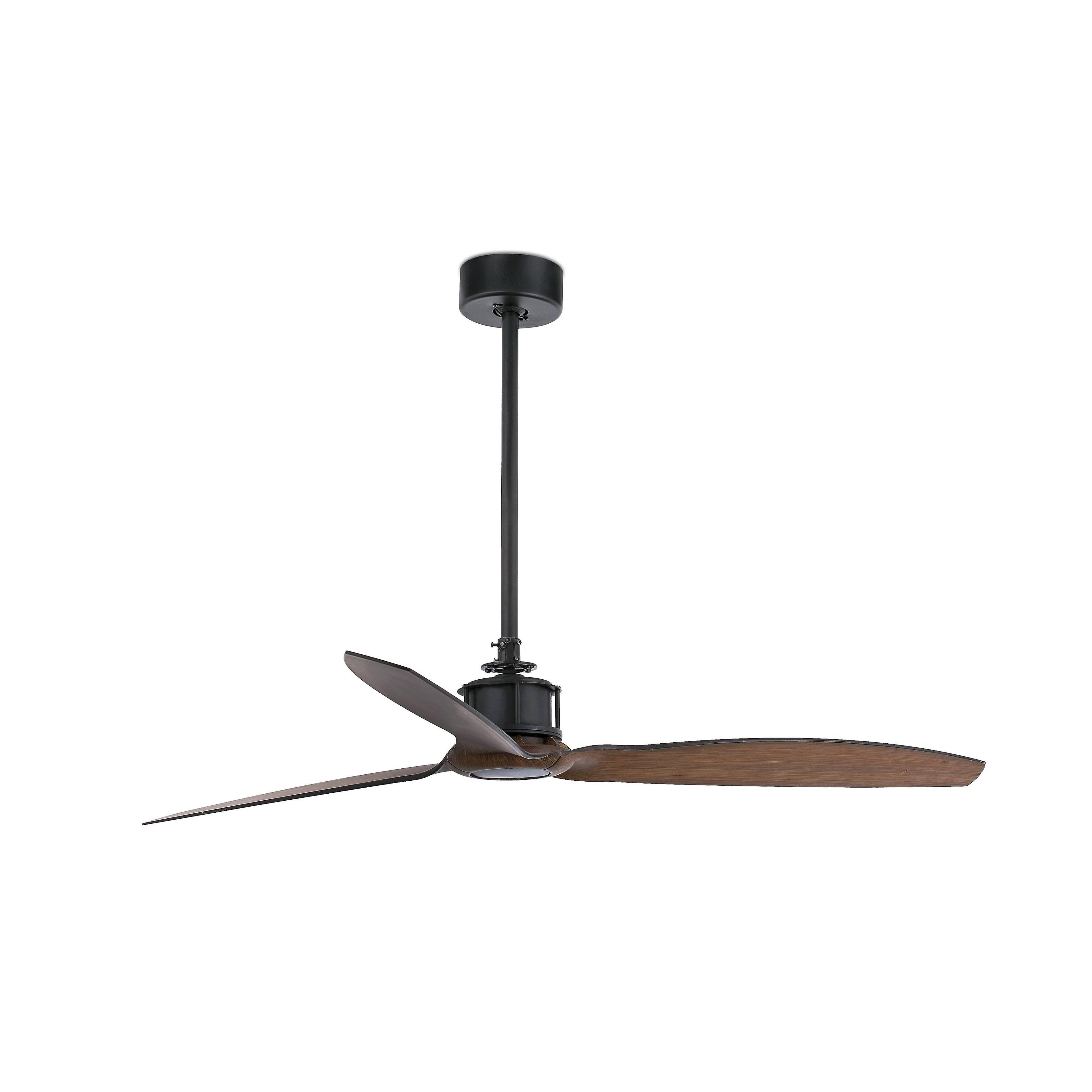 Faro Just Medium Ceiling Fan with / without Light Black, Walnut