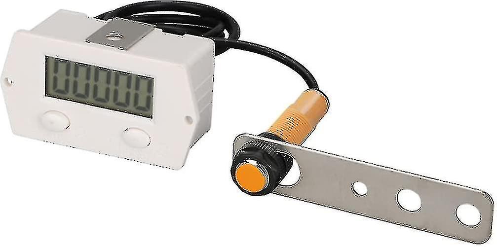 Digital Counter Electronic Clicker Counter Magnetic High Sensitive Row Number Xj-5J Clicker Counter White Industrial Control Switchwhite 1pcs