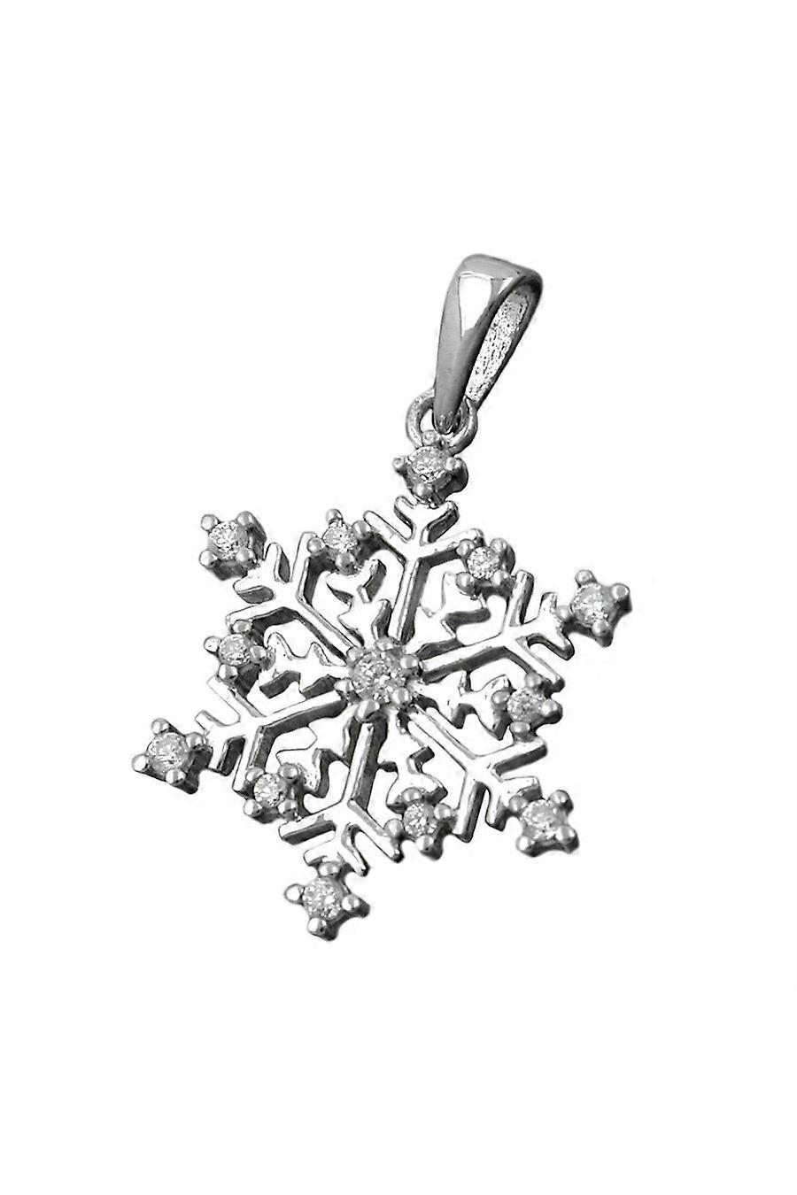 Pendant Snowflake Zirconia Silver 925 - Gl90032