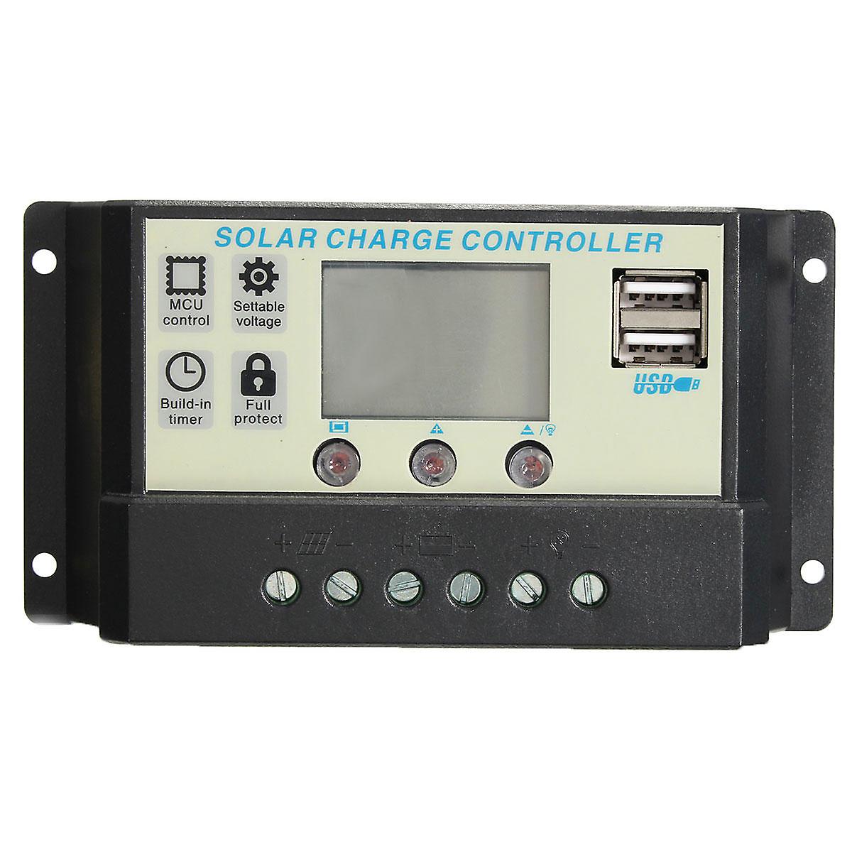 10/20A 12/24v Auto Solar Panel Battery Regulator Charge Controller Pwm Battery Charging